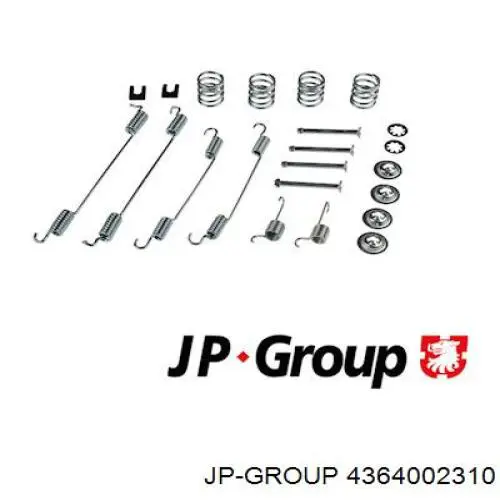 Монтажный комплект задних барабанных колодок JP Group 4364002310
