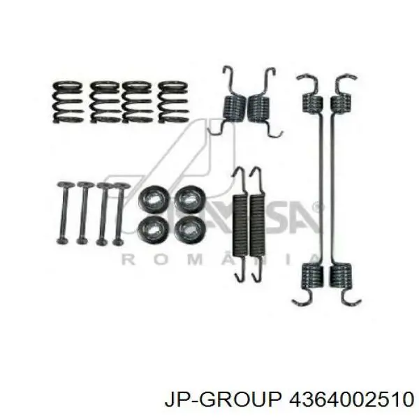 Монтажный комплект задних барабанных колодок 4364002510 JP Group