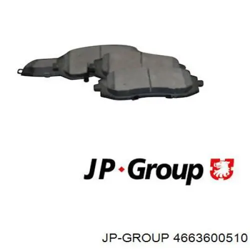 4663600510 JP Group sapatas do freio dianteiras de disco