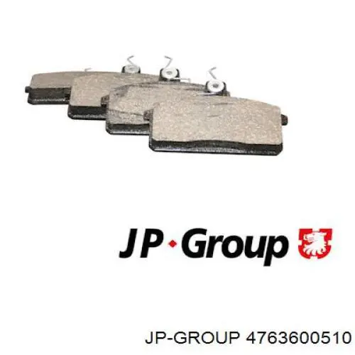 4763600510 JP Group колодки тормозные задние дисковые