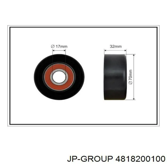 Натяжитель приводного ремня 4818200100 JP Group