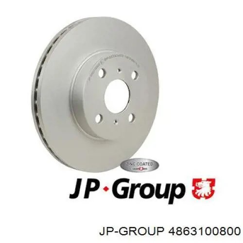 Диск тормозной передний JP GROUP 4863100800