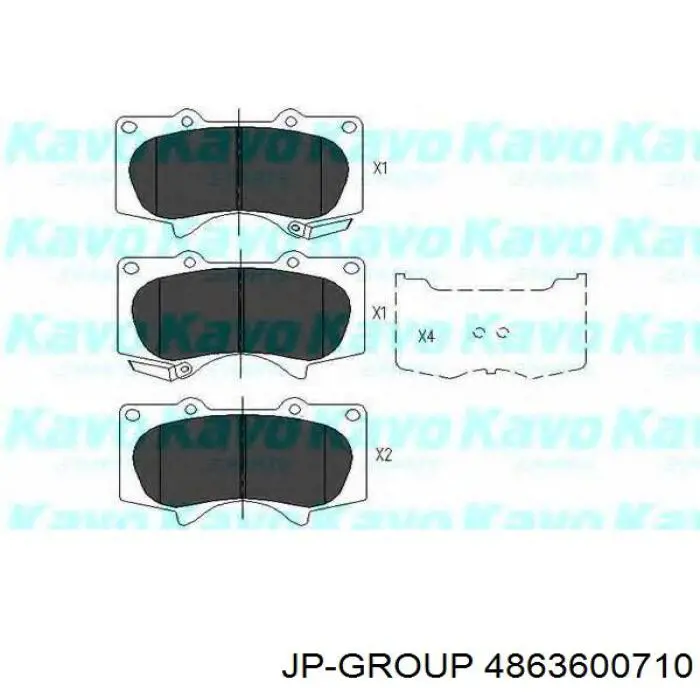 Колодки JP Group 4863600710 цена, от 20.84 USD