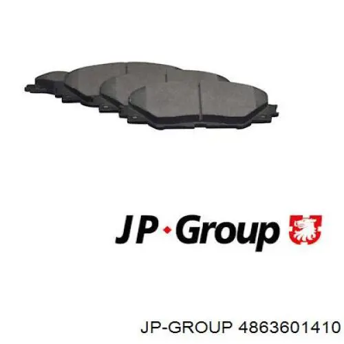 4863601410 JP Group sapatas do freio dianteiras de disco