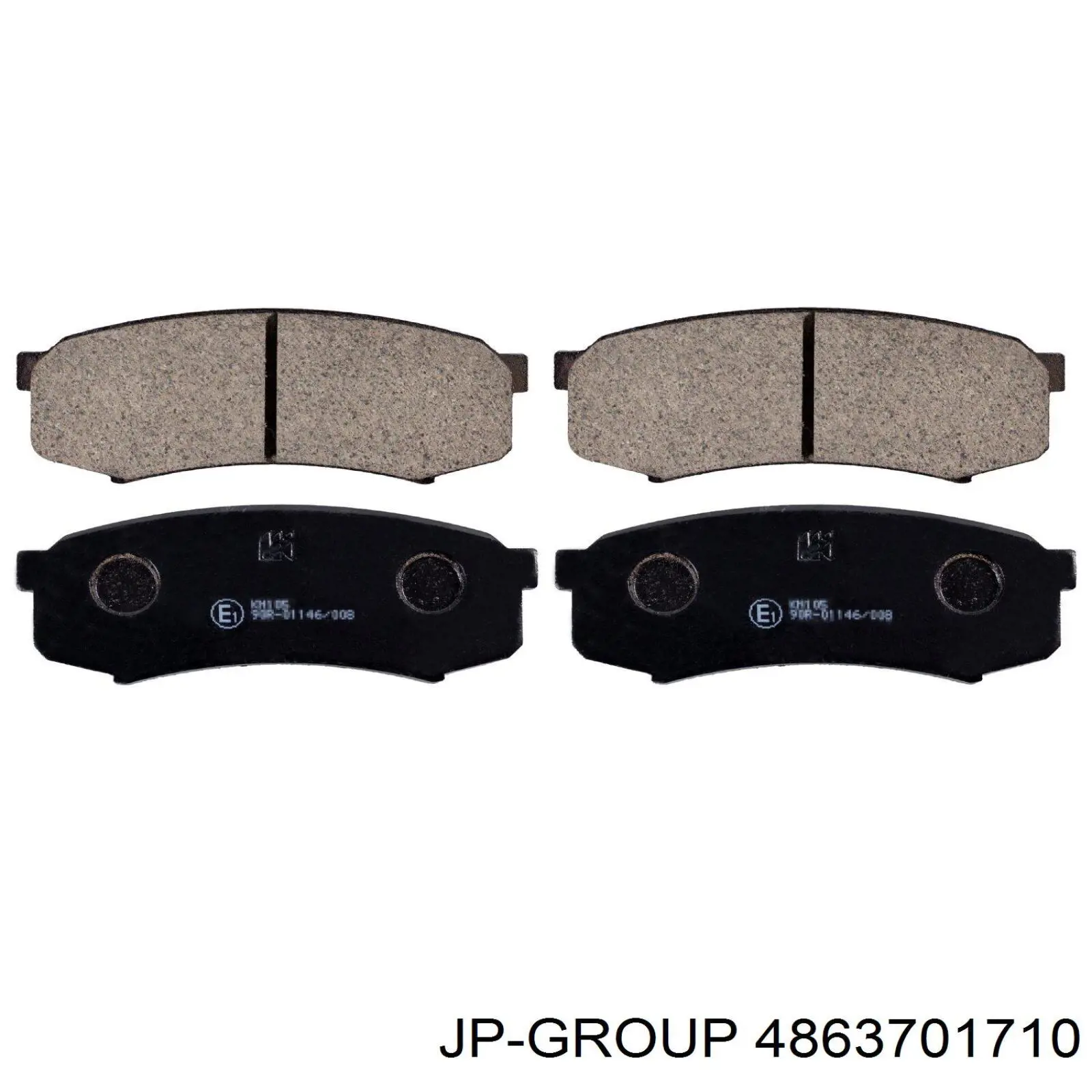 4863701710 JP Group Колодки тормозные дисковые комплект