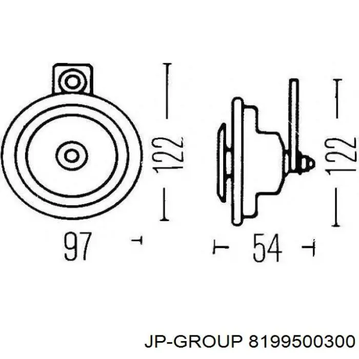 8199500300 JP Group Клаксон