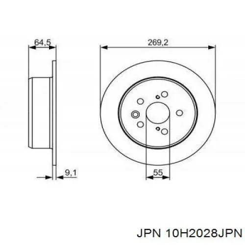 Колодки JPN 10H2028JPN цена, от 18.14 USD