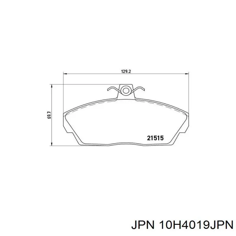 Тормозные колодки JPN 10H4019JPN