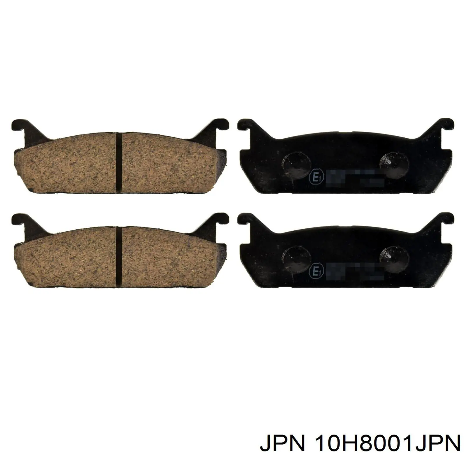 10H8001-JPN JPN колодки тормозные передние дисковые