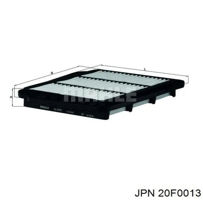 Воздушный фильтр 20F0013 JPN