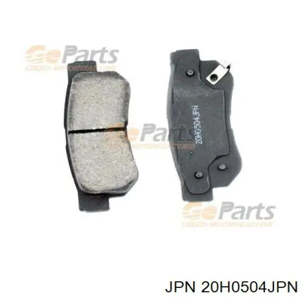 20H0504-JPN JPN колодки тормозные задние дисковые