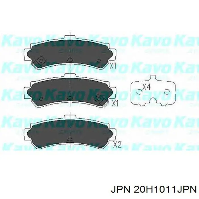 Задние тормозные колодки 20H1011JPN JPN