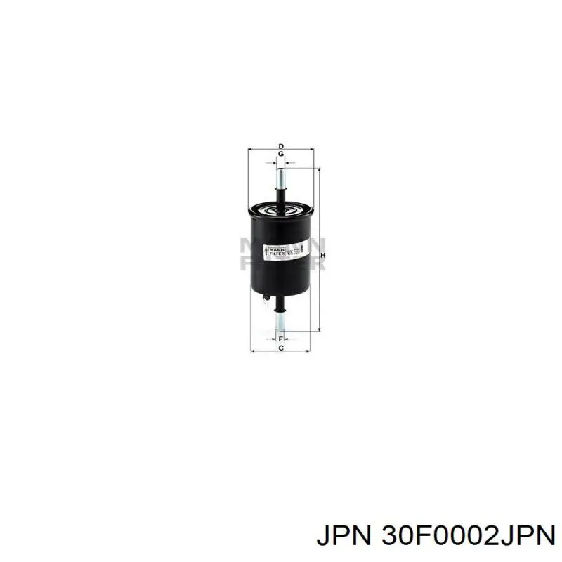 Фильтр тонкой очистки топлива JPN 30F0002JPN цена, от 2.71 USD