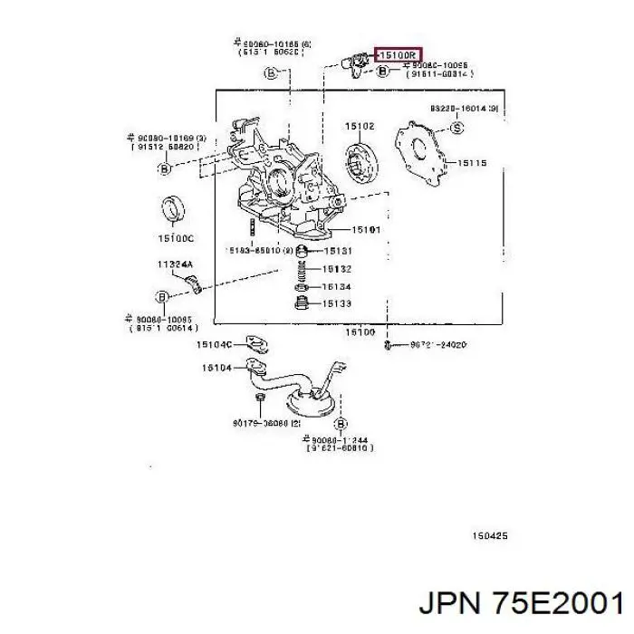 75E2001 JPN датчик коленвала