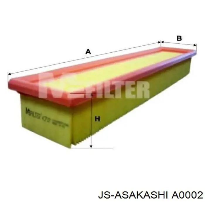 Купить A0002 JS Asakashi Автомобильный фильтр воздуха