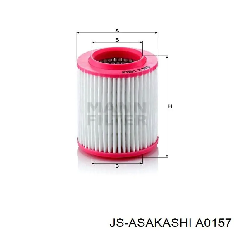 Воздушный фильтр A0157 JS Asakashi
