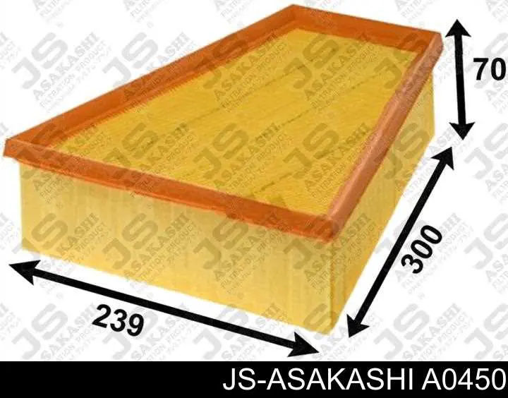 A0450 JS Asakashi filtro de ar