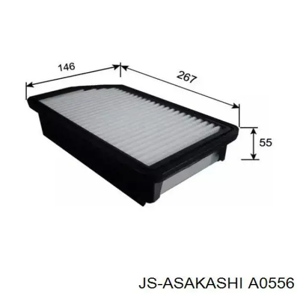 Воздушный фильтр A0556 JS Asakashi