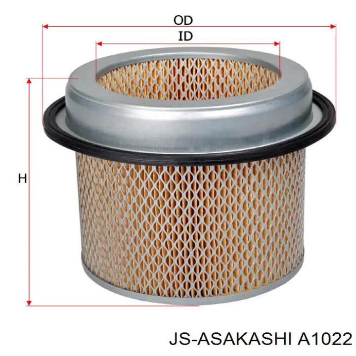 Купить A1022 JS Asakashi Автомобильный фильтр воздуха
