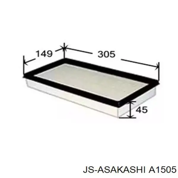 Filtro de aire A1505 JS Asakashi