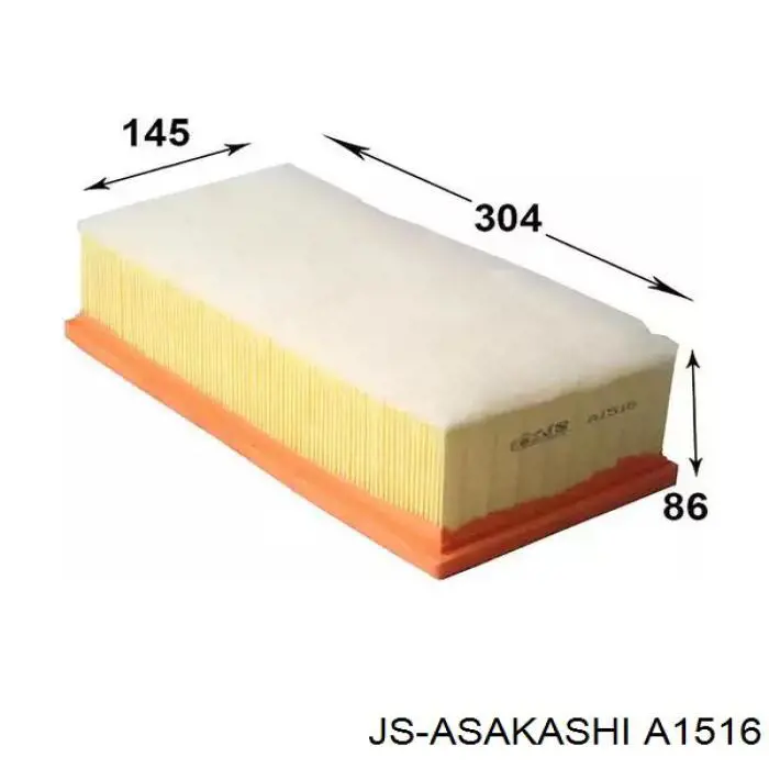 Воздушный фильтр A1516 JS Asakashi