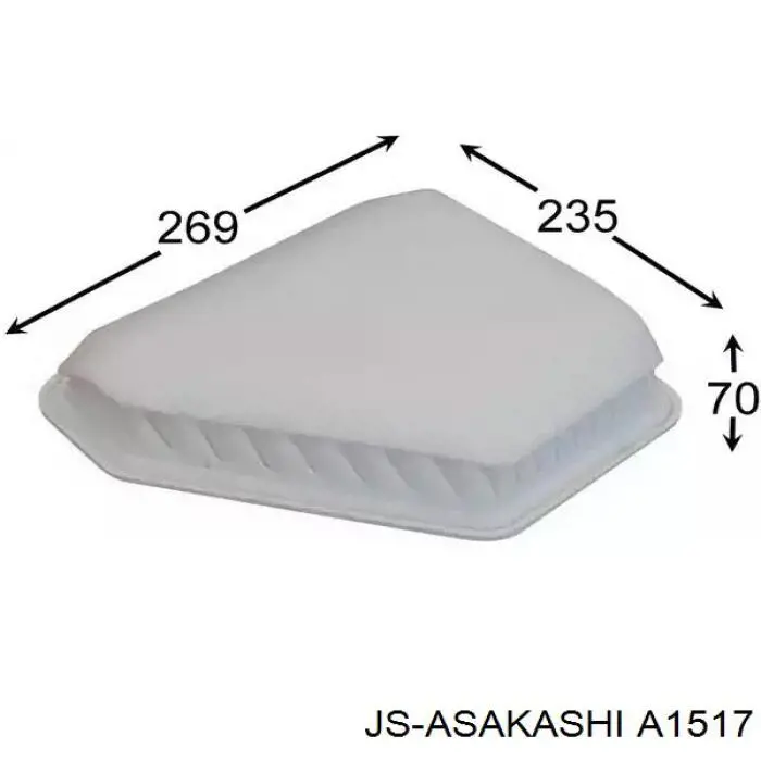 Воздушный фильтр A1517 JS Asakashi