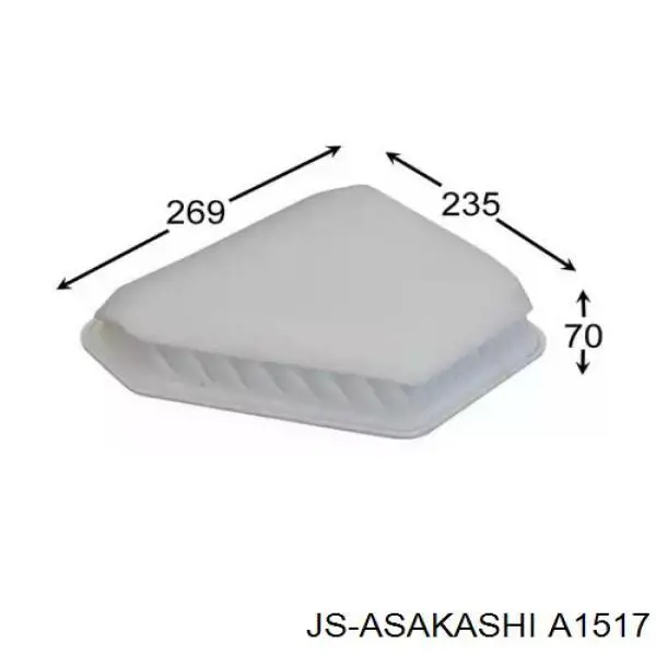Воздушный фильтр A1517 JS Asakashi