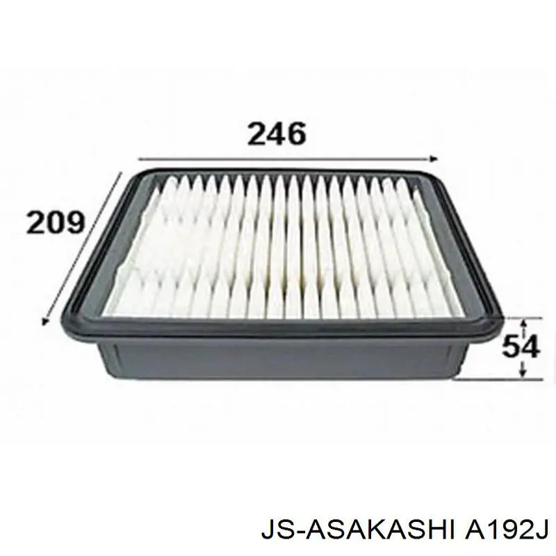 Filtro de aire A192J JS Asakashi