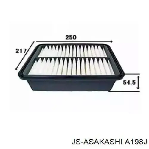 A198J JS Asakashi filtro de ar