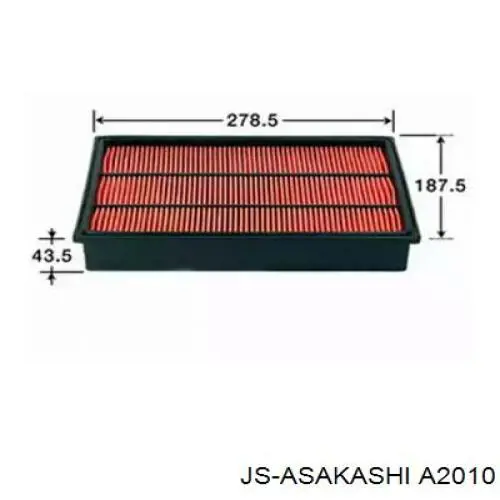 Воздушный фильтр A2010 JS Asakashi