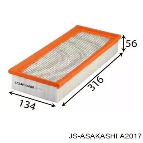 A2017 JS Asakashi Воздушный фильтр двигателя