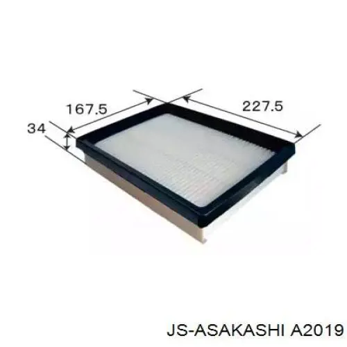 Воздушный фильтр A2019 JS Asakashi