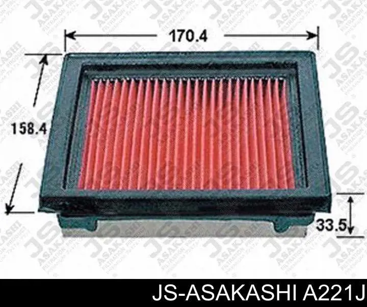 A221J JS Asakashi filtro de ar