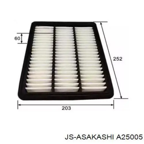 A25005 JS Asakashi Воздушный фильтр двигателя