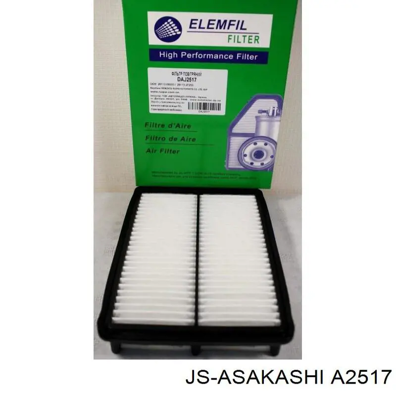 A2517 JS Asakashi Воздушный фильтр двигателя