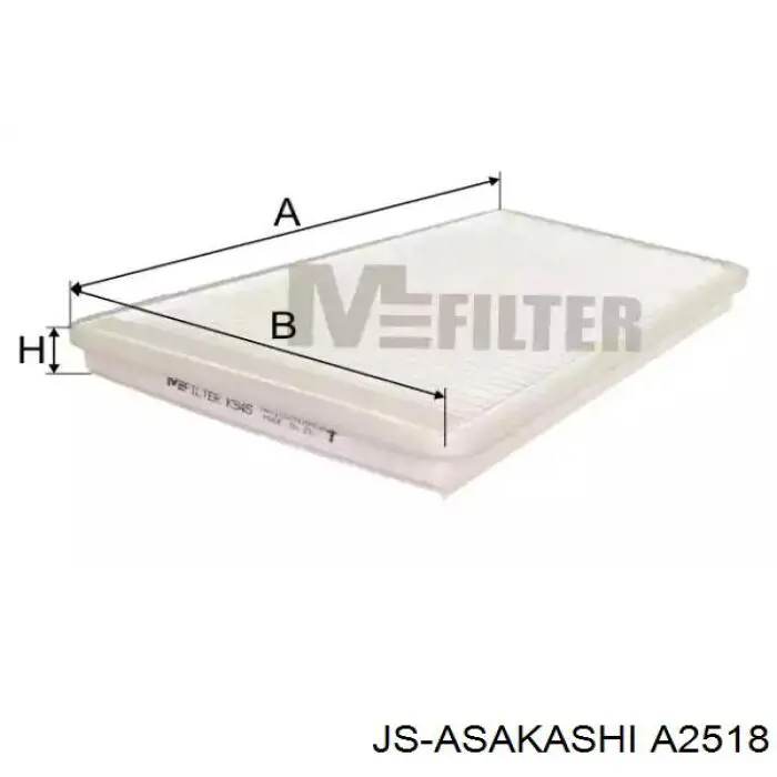 Элемент воздушного фильтра JS Asakashi A2518 цена, от 5.07 USD