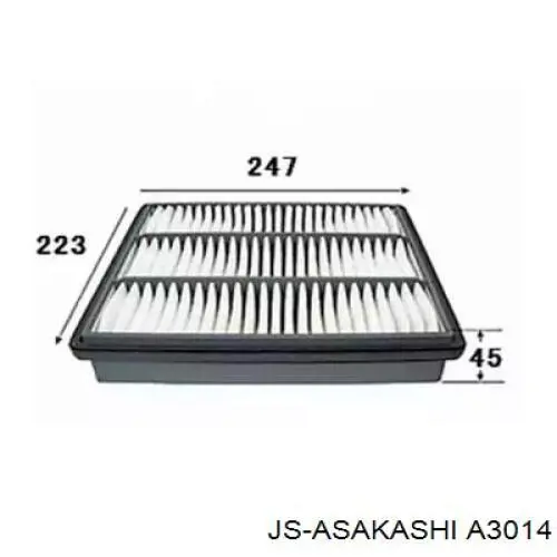 A3014 JS Asakashi filtro de ar