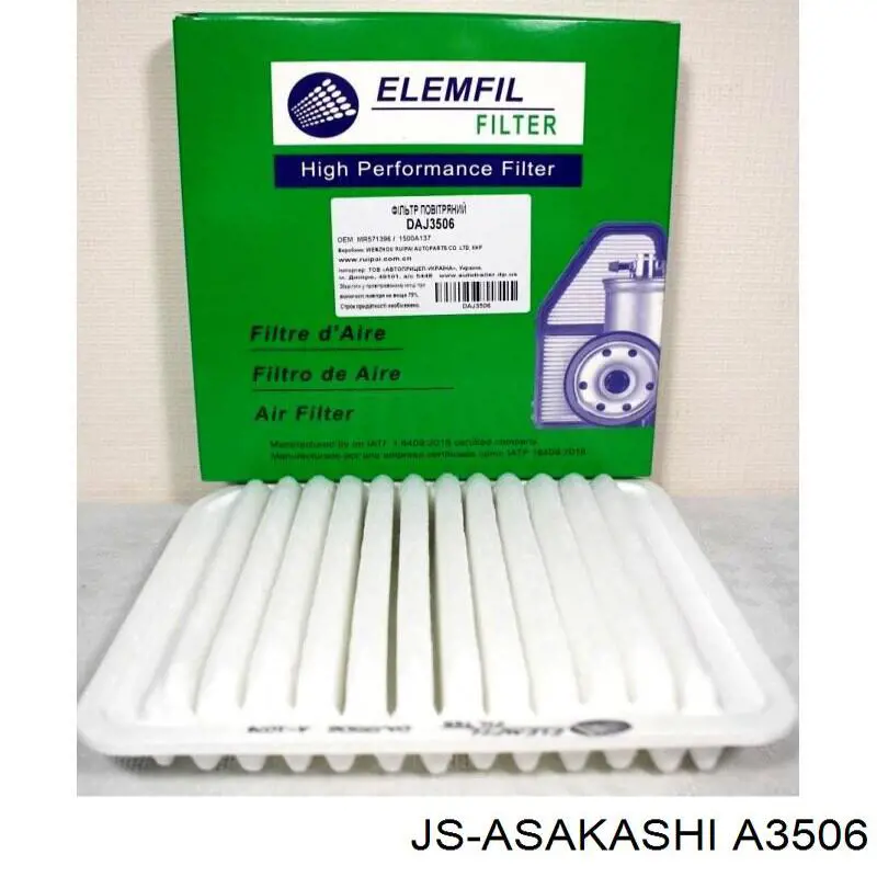 A3506 JS Asakashi Воздушный фильтр двигателя