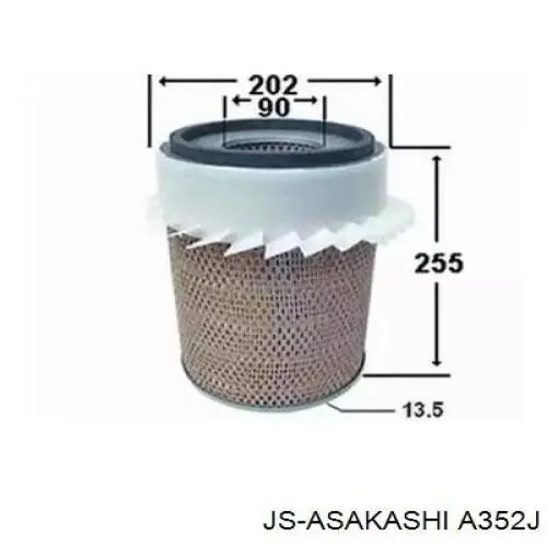 Воздушный фильтр A352J JS Asakashi