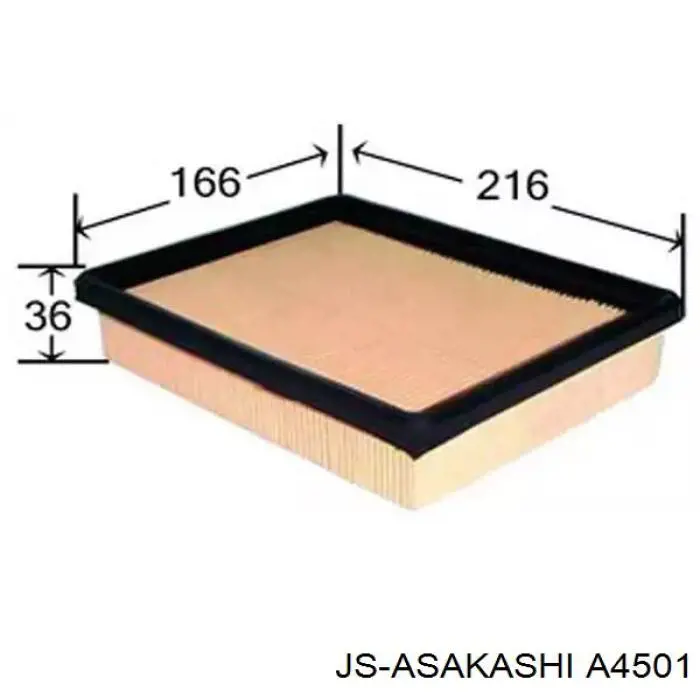 A4501 JS Asakashi filtro de ar