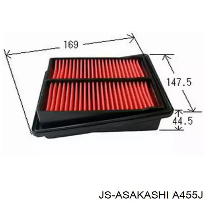 Купить A455J JS Asakashi Автомобильный фильтр воздуха