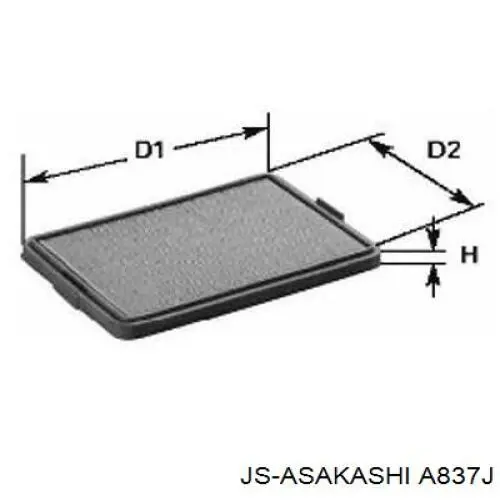 Купить A837J JS Asakashi Автомобильный фильтр воздуха