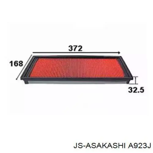 Купить A923J JS Asakashi Автомобильный фильтр воздуха