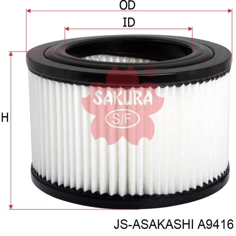 A9416 JS Asakashi Воздушный фильтр двигателя