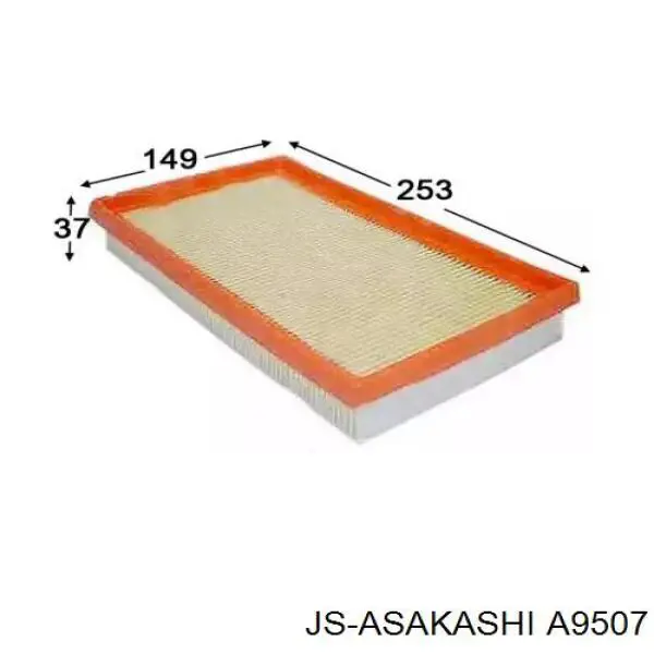 Filtro de aire A9507 JS Asakashi