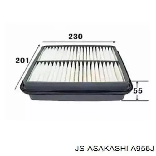 Воздушный фильтр A956J JS Asakashi