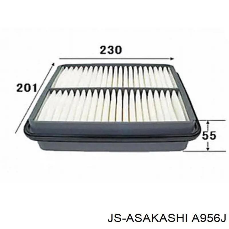 Элемент воздушного фильтра JS Asakashi A956J цена, от 5.87 USD