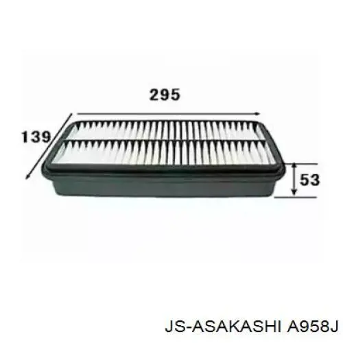 Фильтр воздушный JS ASAKASHI A958J