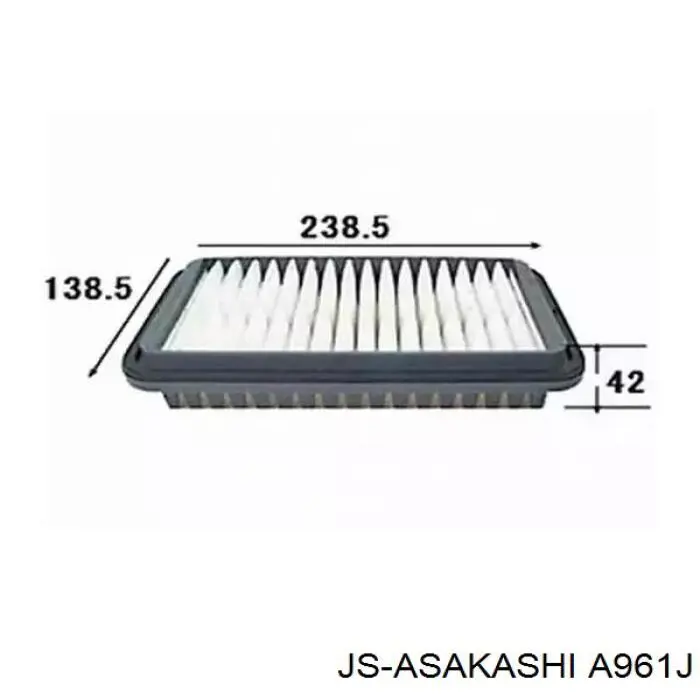 Воздушный фильтр A961J JS Asakashi