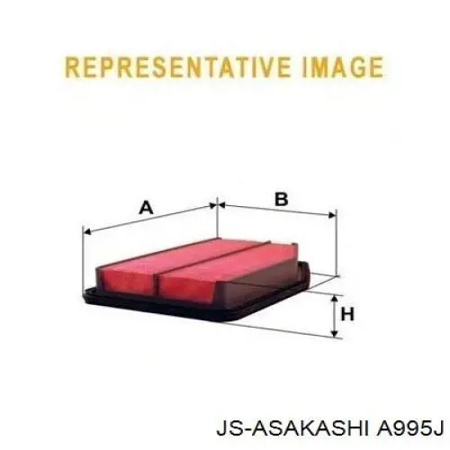 Купить A995J JS Asakashi Автомобильный фильтр воздуха